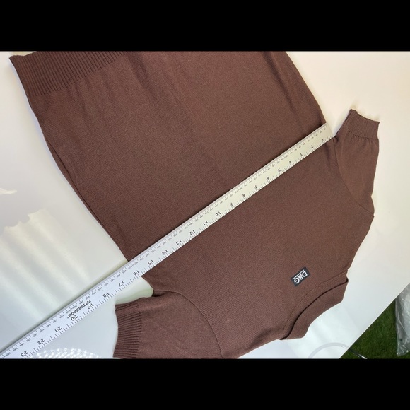 VTG Dolce & Gabbana D&G Knit Top Shirt Brown 44 - Picture 3 of 8